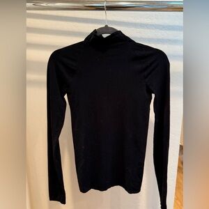 Anthropologie Black bodycon mock turtleneck